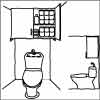 トイレの水タンク上は、立派な収納スペース・TO-004