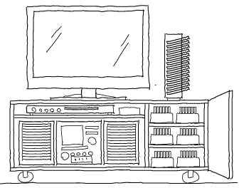 オーダー家具で作るテレビとオーディオ兼用台