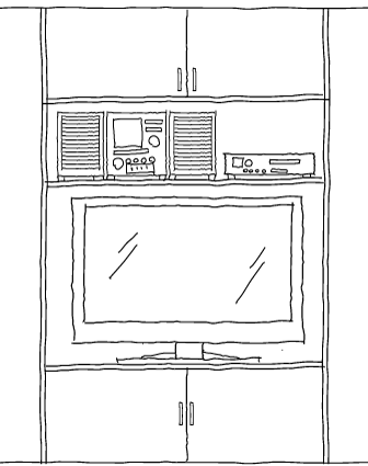 大型収納テレビ台